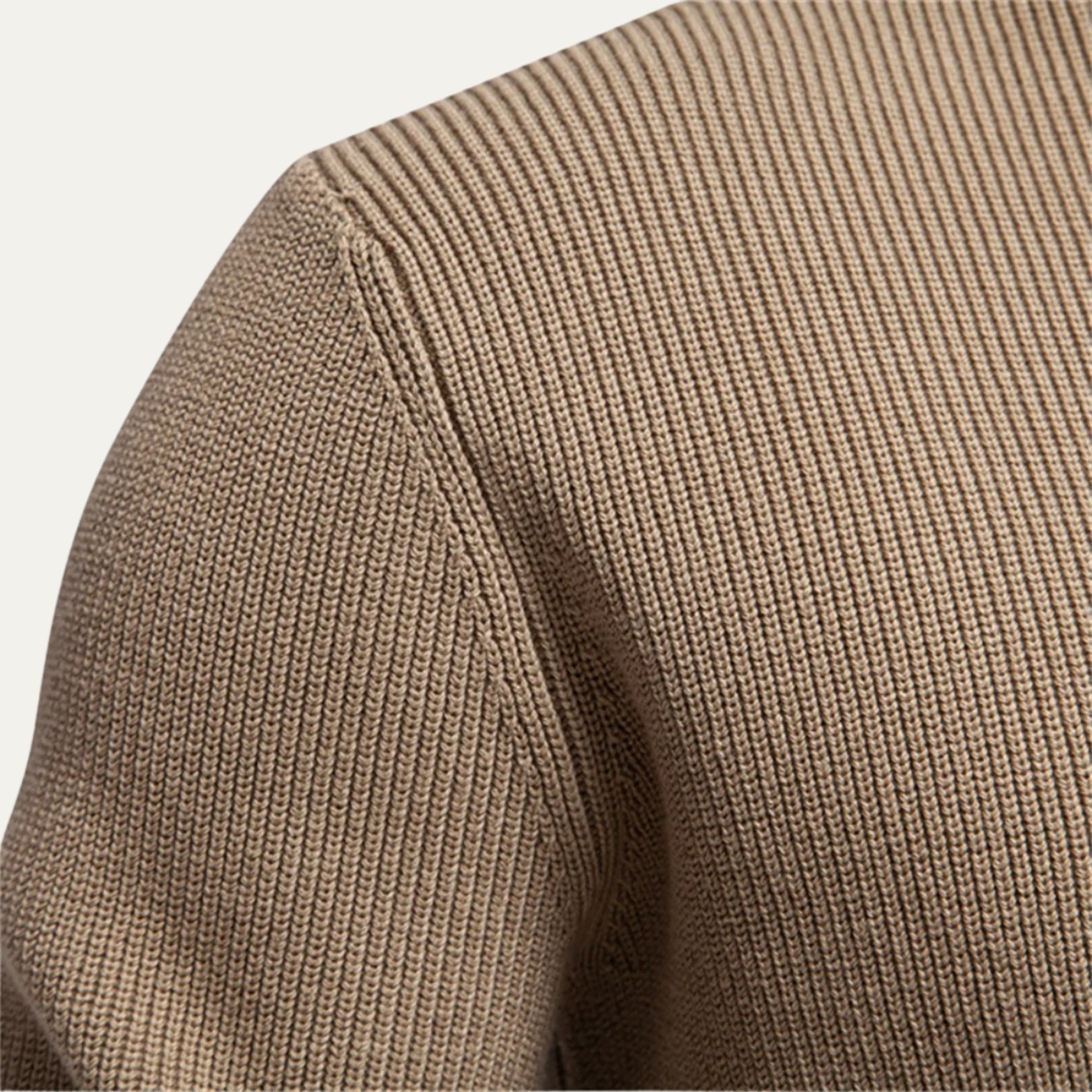 The Vulcano Men's Mock Neck Button Up Turtleneck Sweater