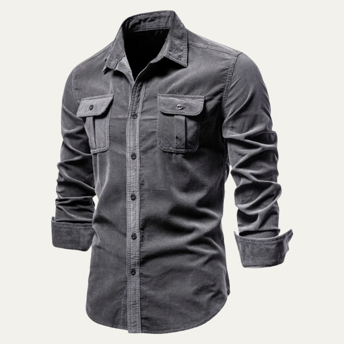The Lecce Men’s Casual Button Up Corduroy Shirt