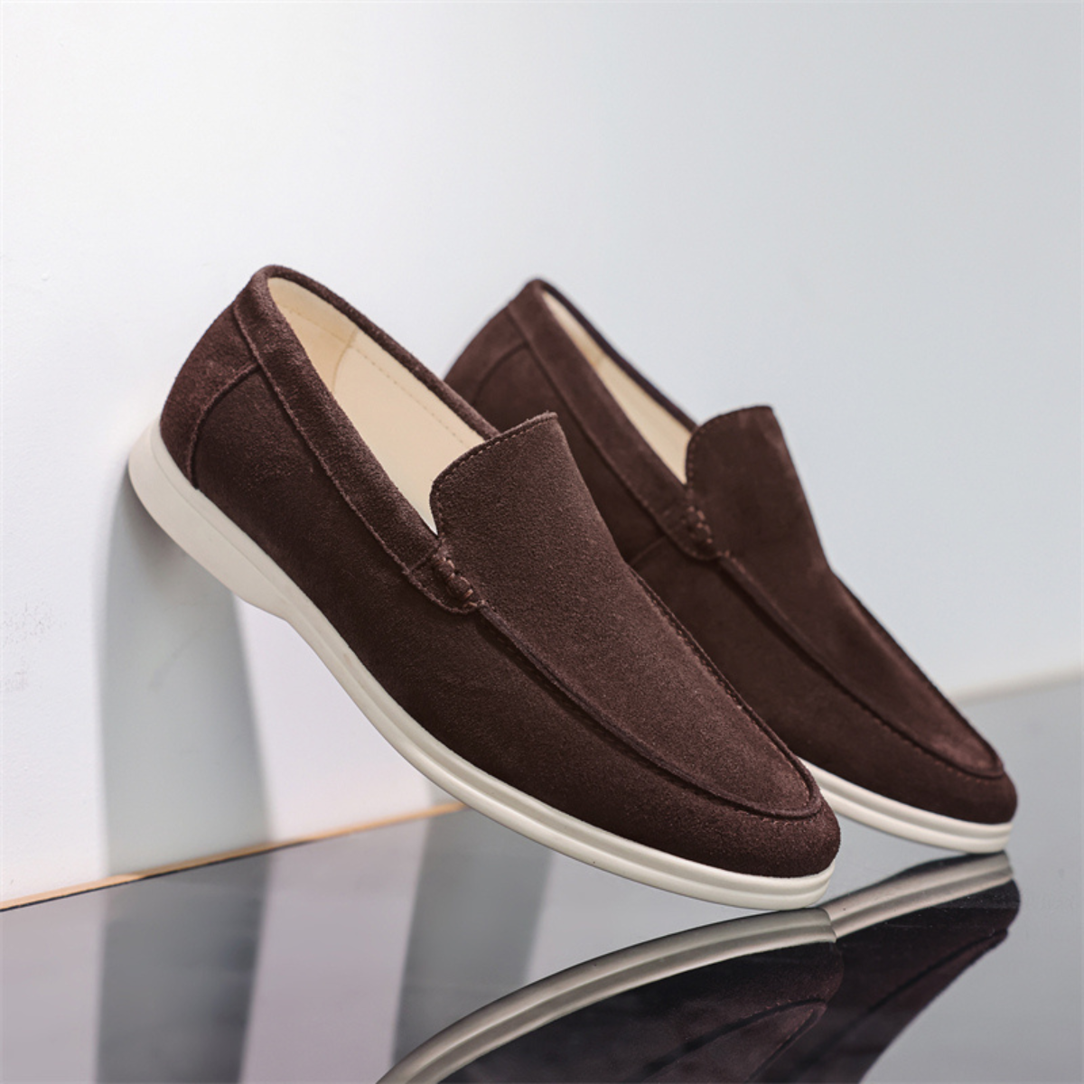 The Lorne Men’s Lightweight Casual Suede Slip On Loafers