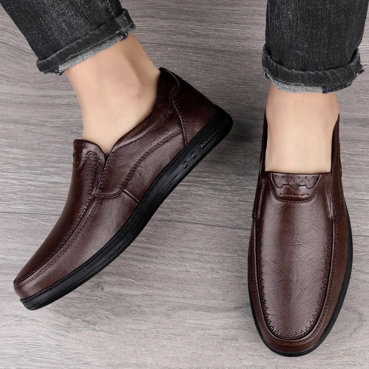 The Aldercrest Ridge Men’s Luxury Breathable Driving Moccasins Loafers