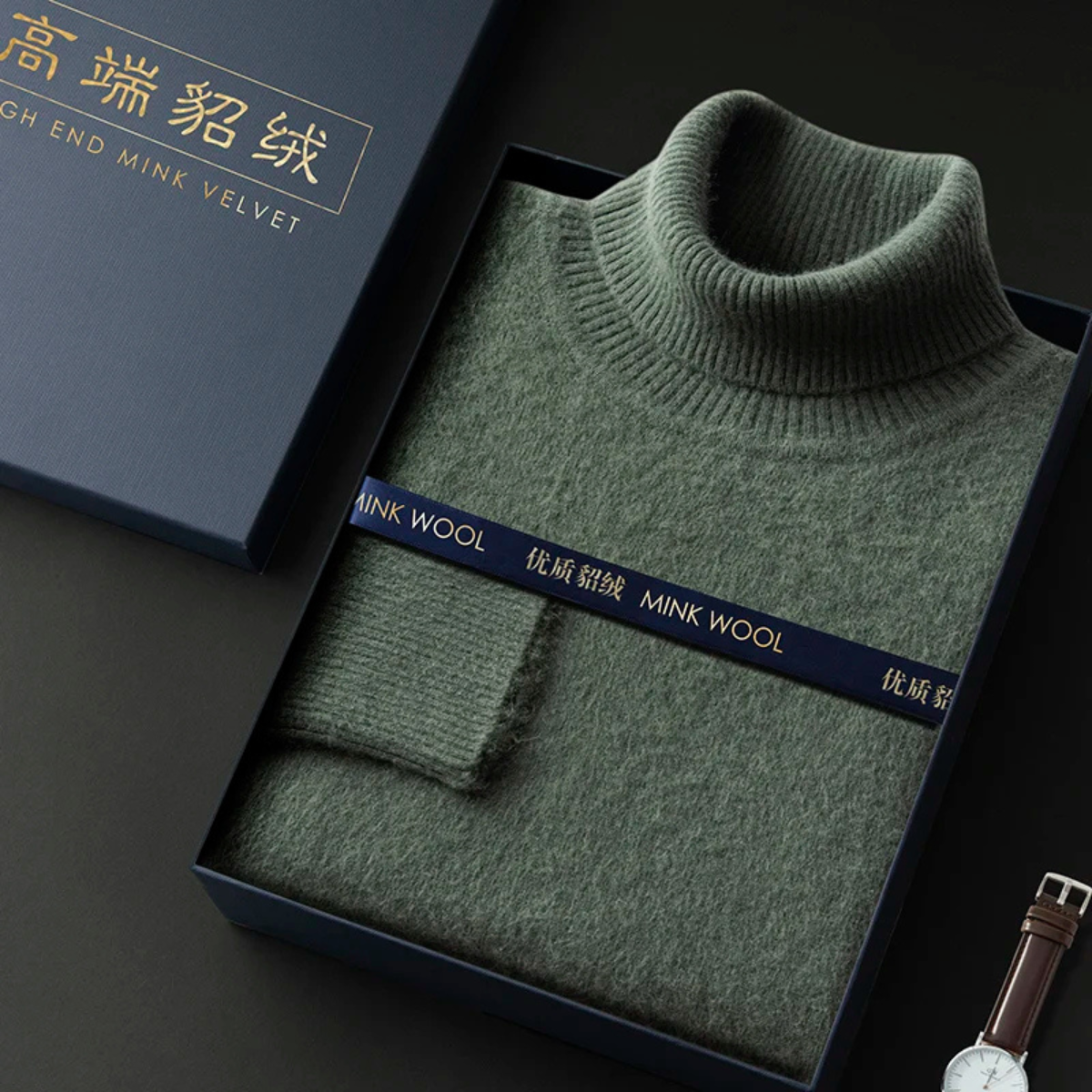 The Rosehaven Cashmere Sweater – Men's 100% Soft Luxury Wool Knit Sweater