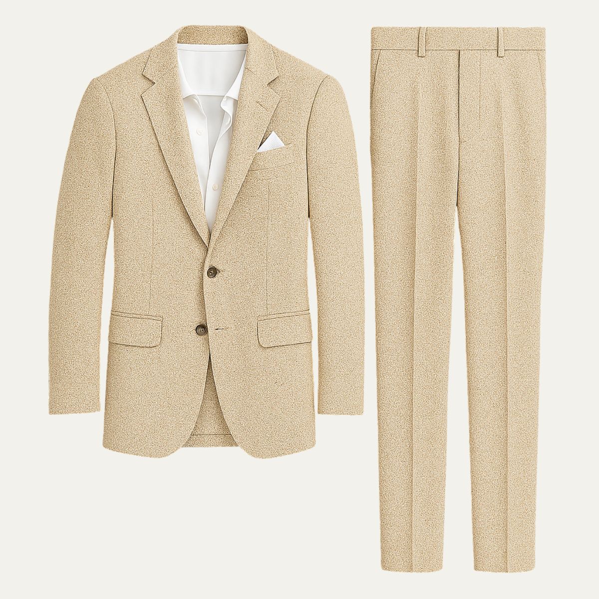 The Santorini Linen Wedding Guest Men Suit