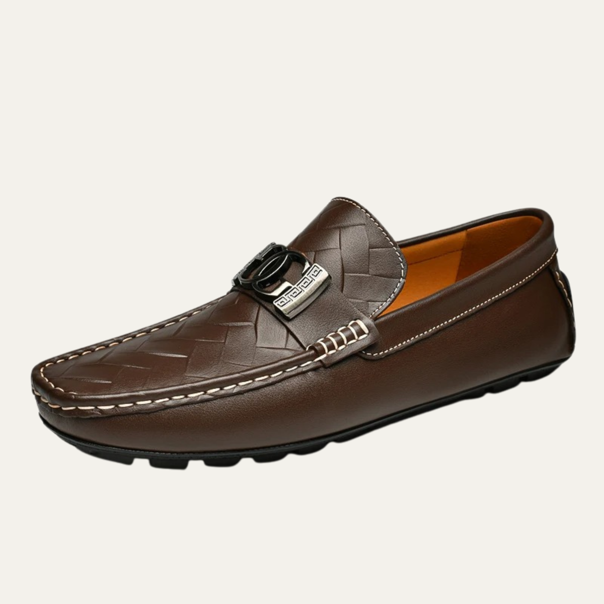 The Oakfield Ridge Men’s Top Grain Faux Leather Slip On Loafers