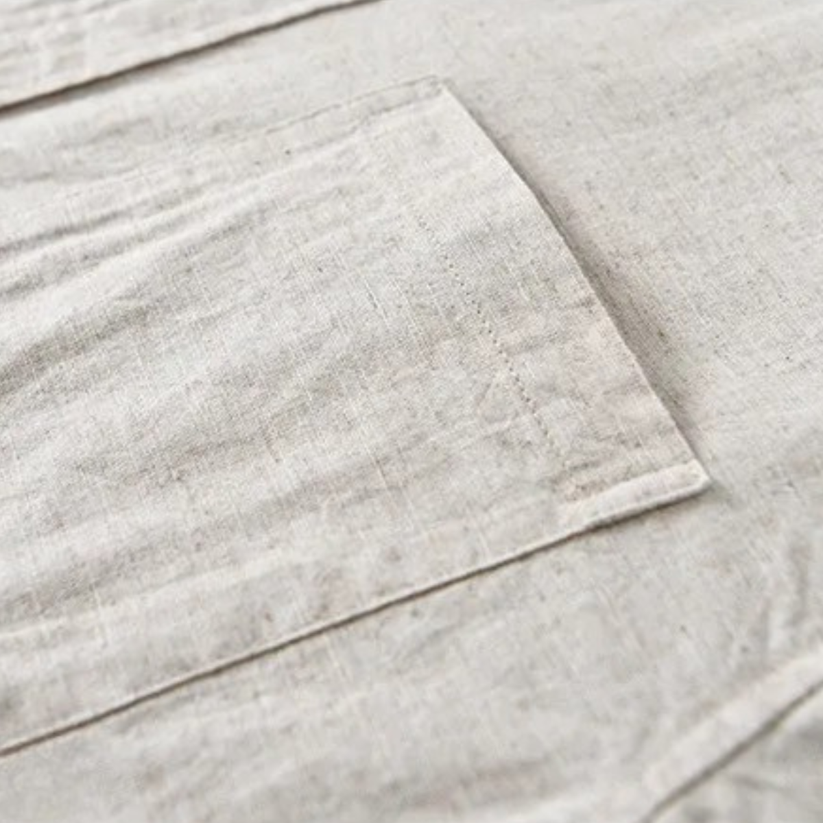 The Ashmont Ridge Men’s Loose Fit Cotton Linen Mandarin Collar Shirt