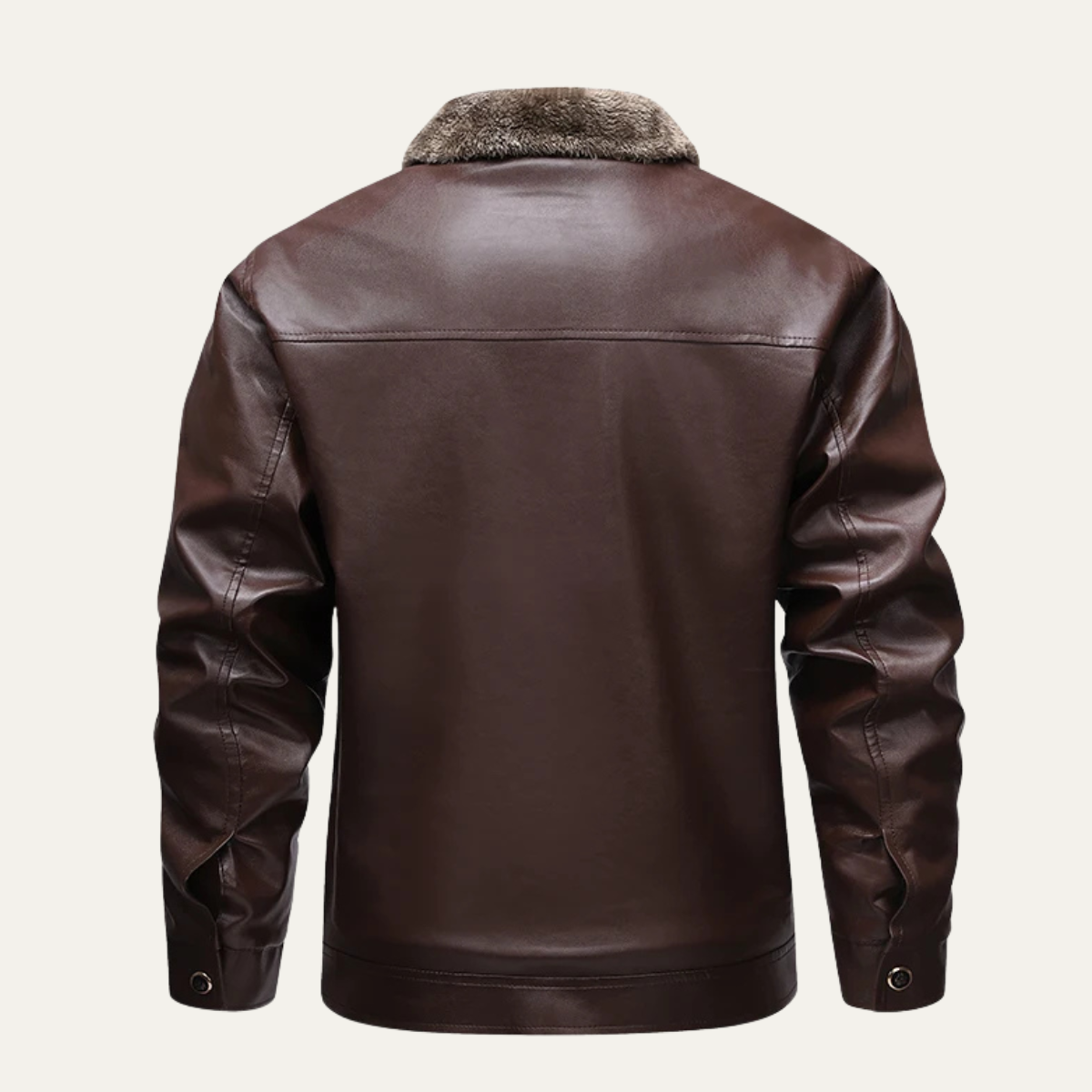 The Pantelleria Men’s Winter Fleece Lined Leather Jacket