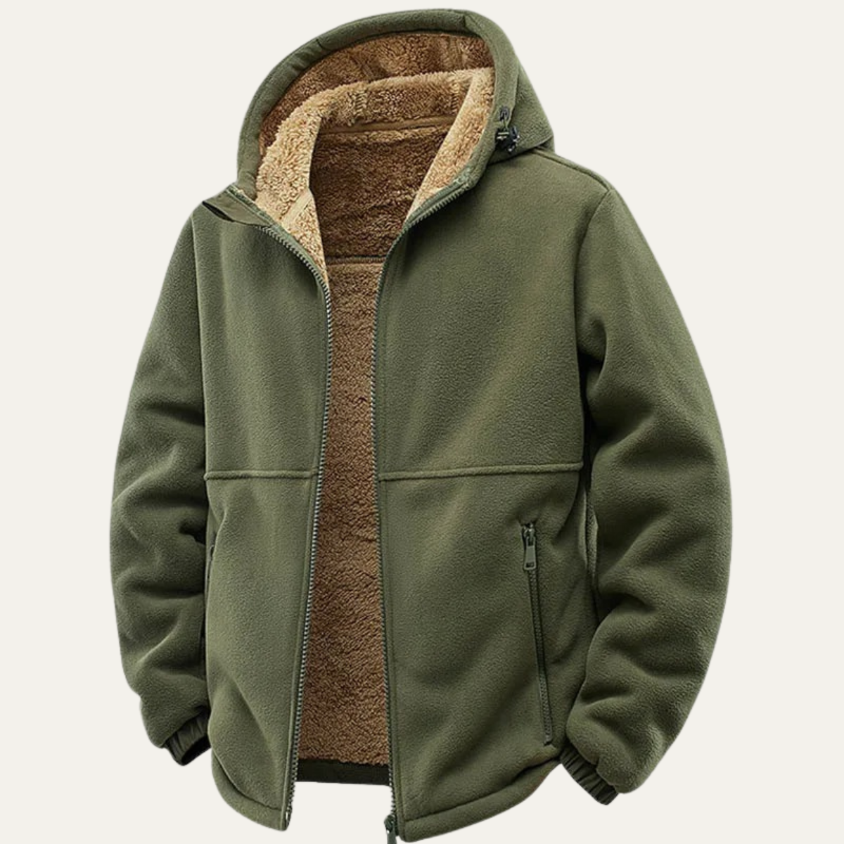 The Posillipo Men's Thick Winter Soft Shell Fleece Lined Hooded Jacket