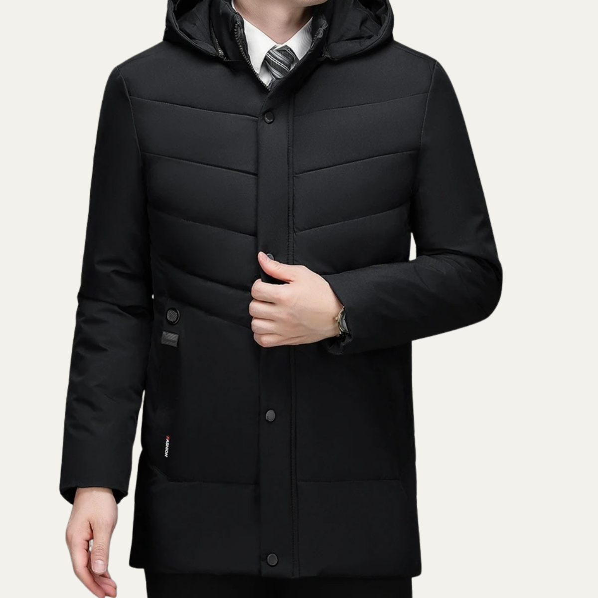The Davenham Men’s Winter Warm Hooded Puffer Jacket