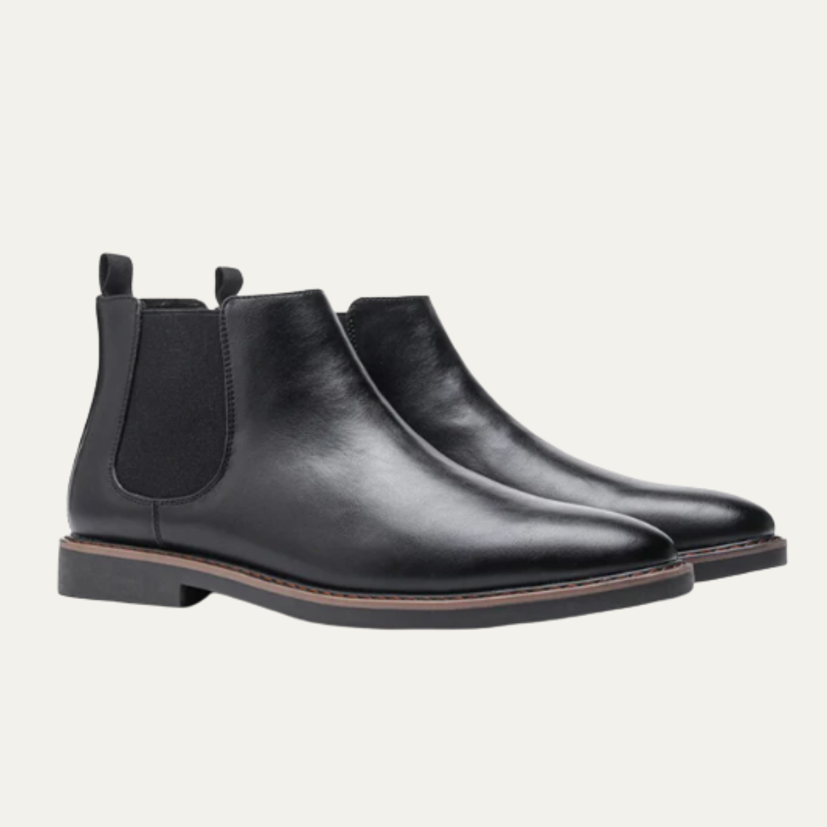 The Fairmont Men’s Sleek Slip On Ankle Leather Dress Boots