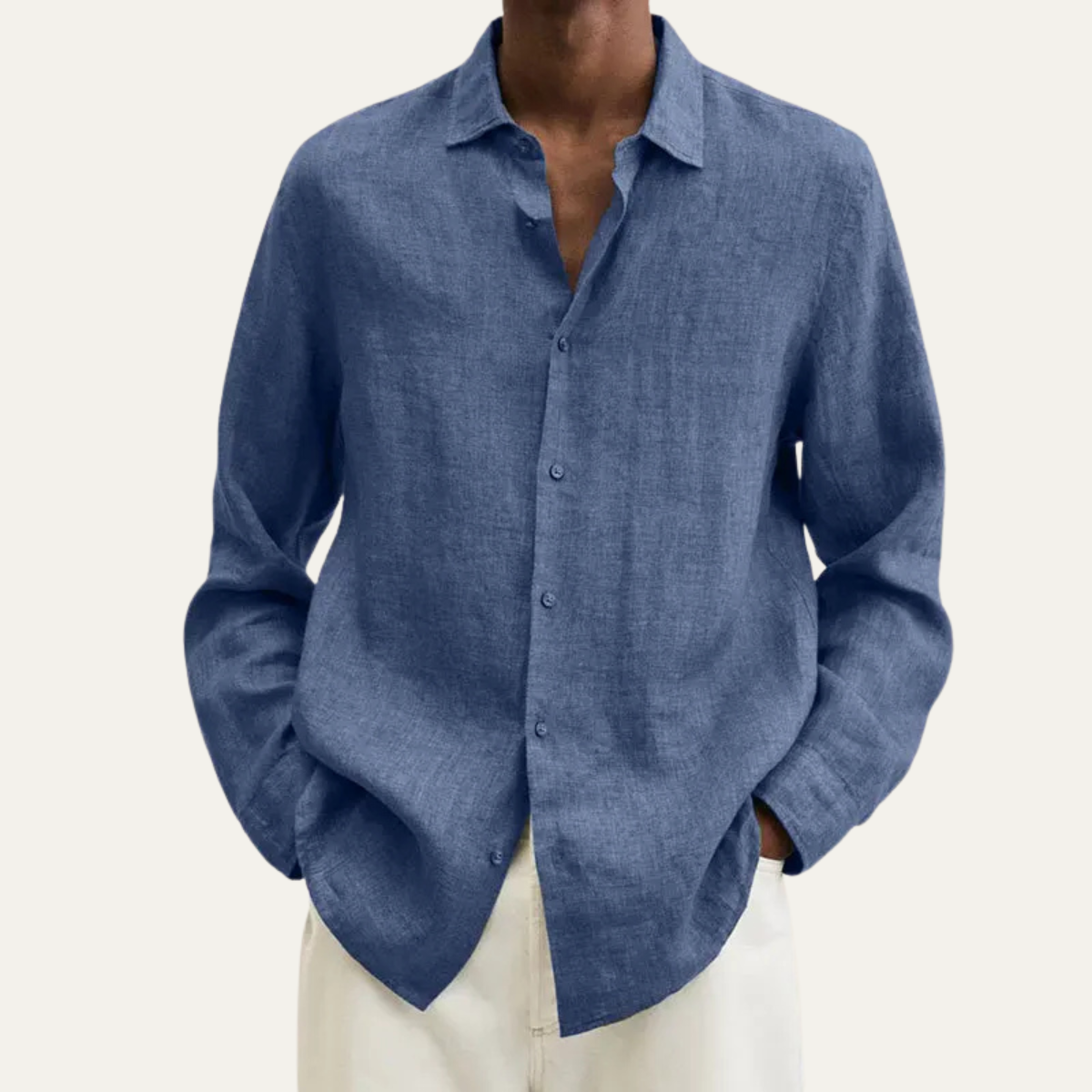 The Tribeca Men’s Casual Linen Button Down Summer Shirt