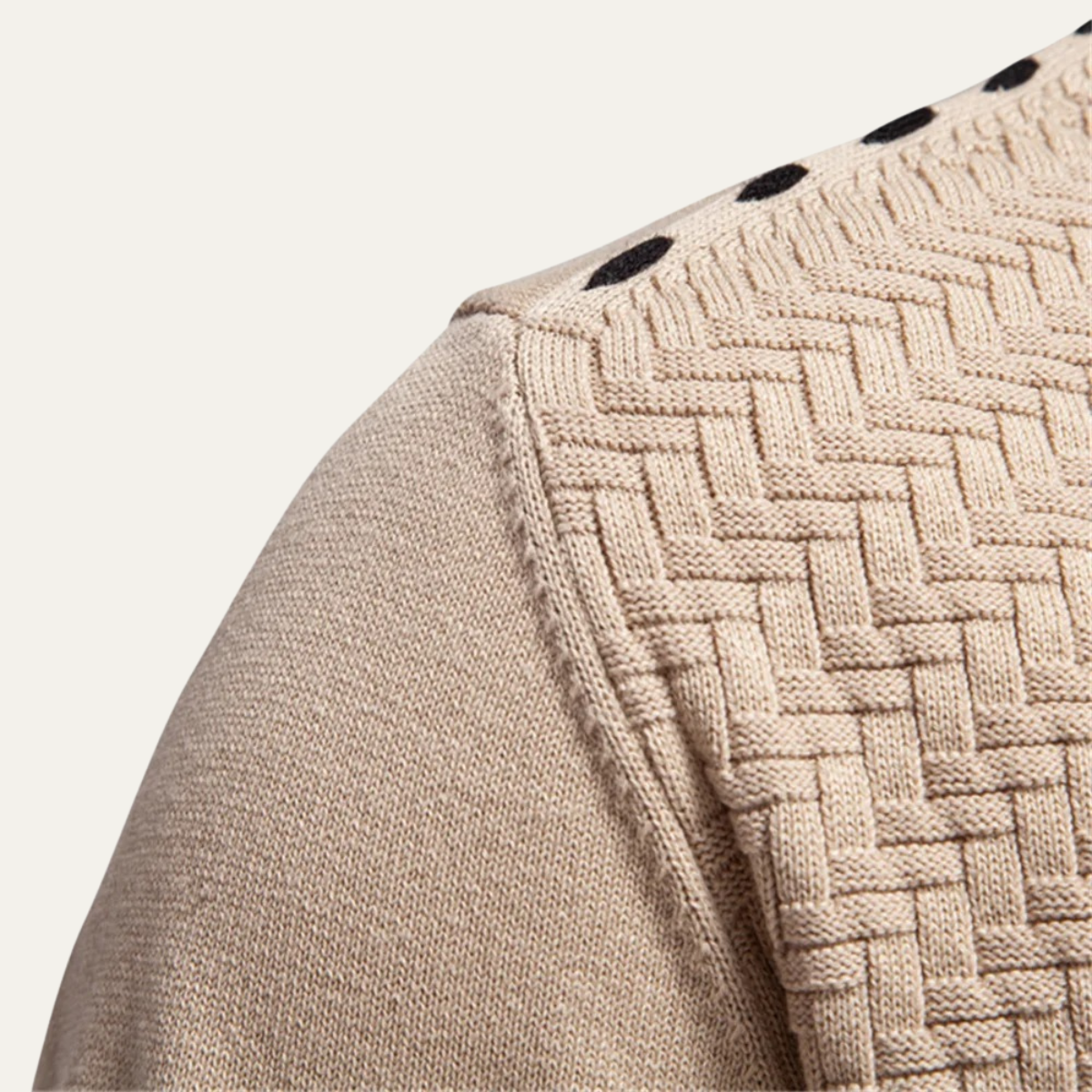 The Forio Men’s Textured Knit V Neck Button Cardigan