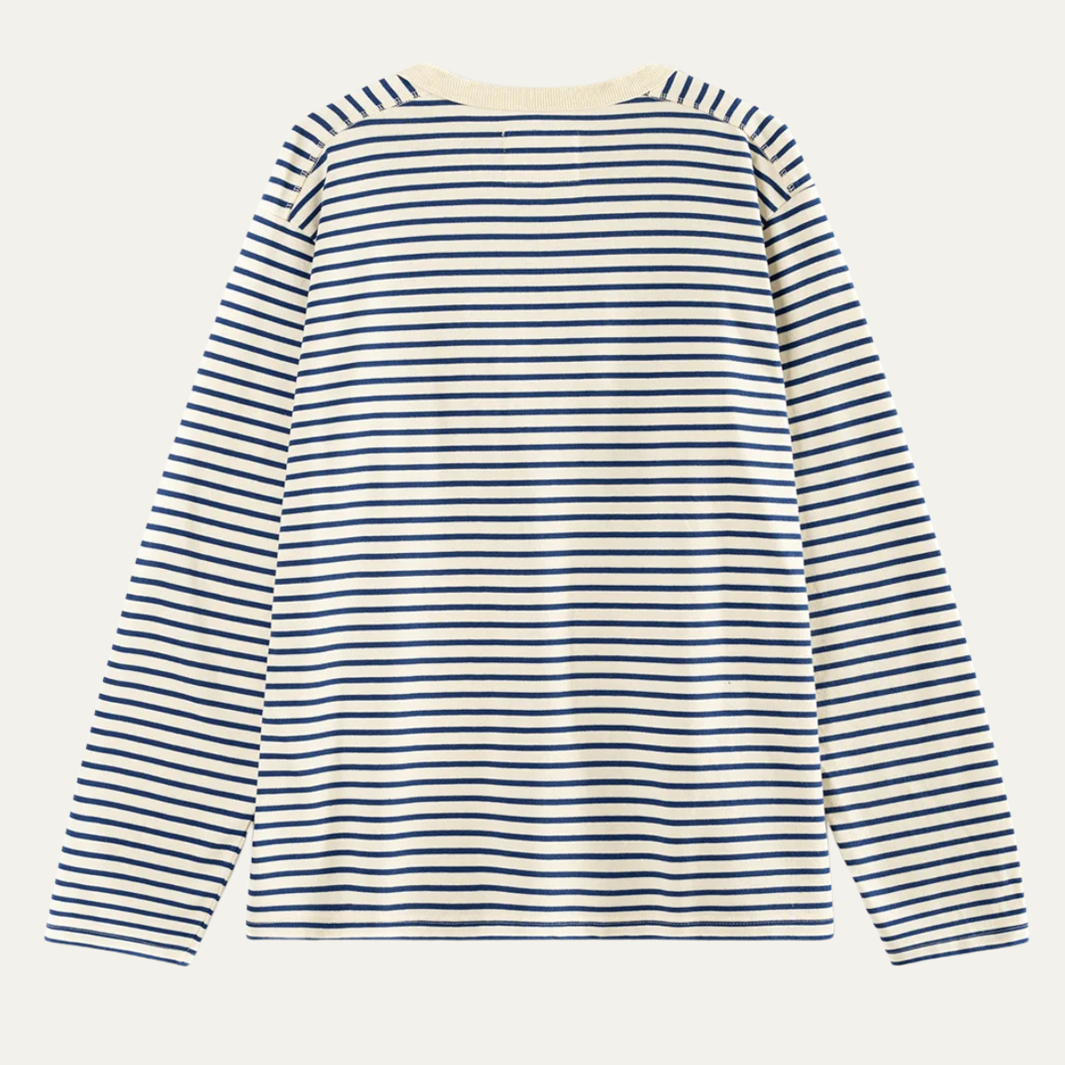 The Ironcrest Men’s Classic Striped Long Sleeve Henley T Shirt