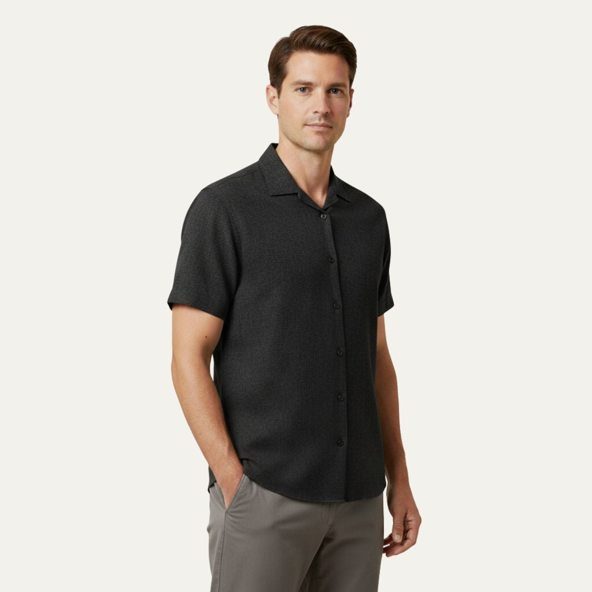 The Monaco Short Sleeve Linen Shirt for Men