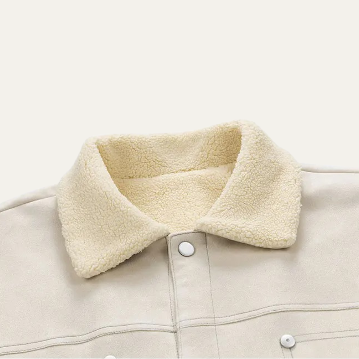 The Sicilia Men’s Fleece Lined Suede Sherpa Jacket with Shearling Collar