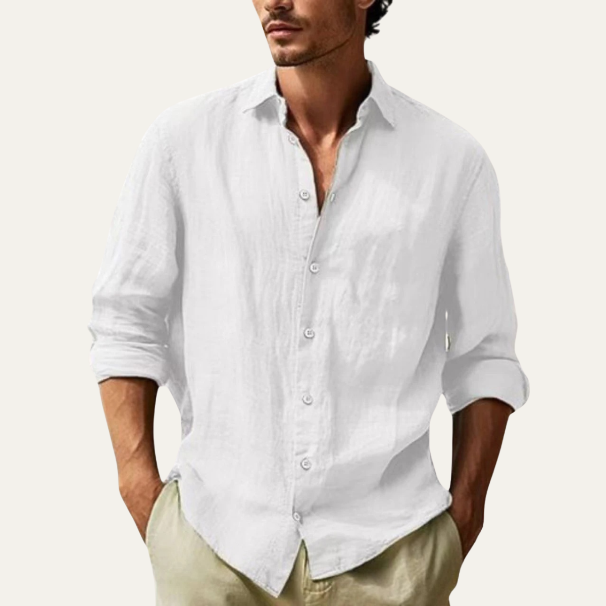 The Summerville Men’s Lightweight Button Down Cotton Shirt
