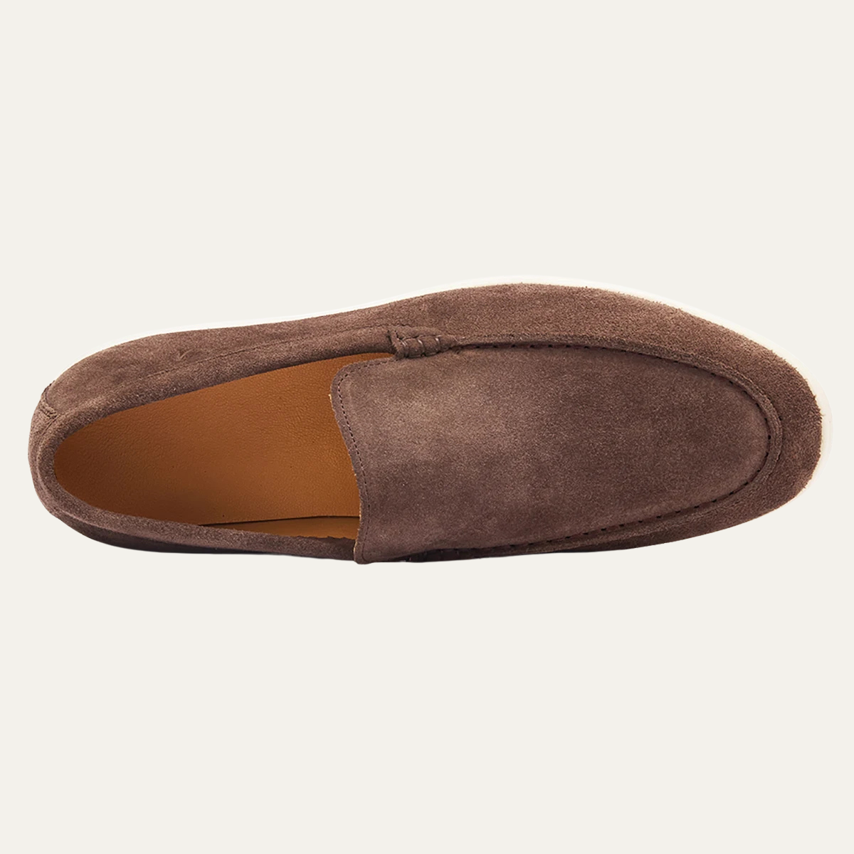 The Meadowgate Men’s Casual Vintage Suede Faux Leather Slip On Loafers - Khaki
