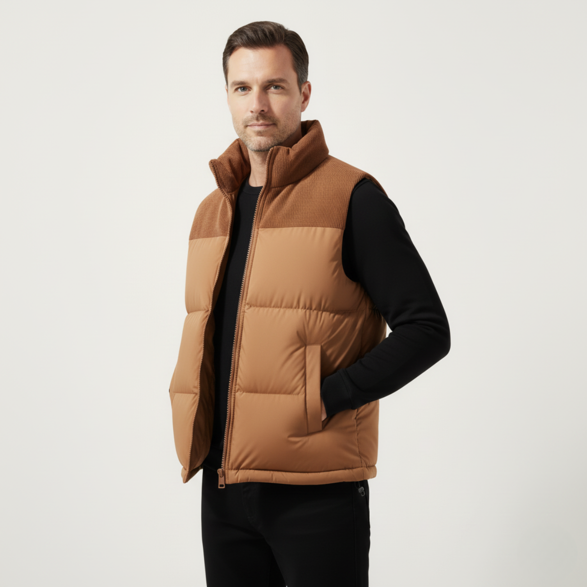 The Port Isaac Men's Stylish Quilted Puffer Gilet