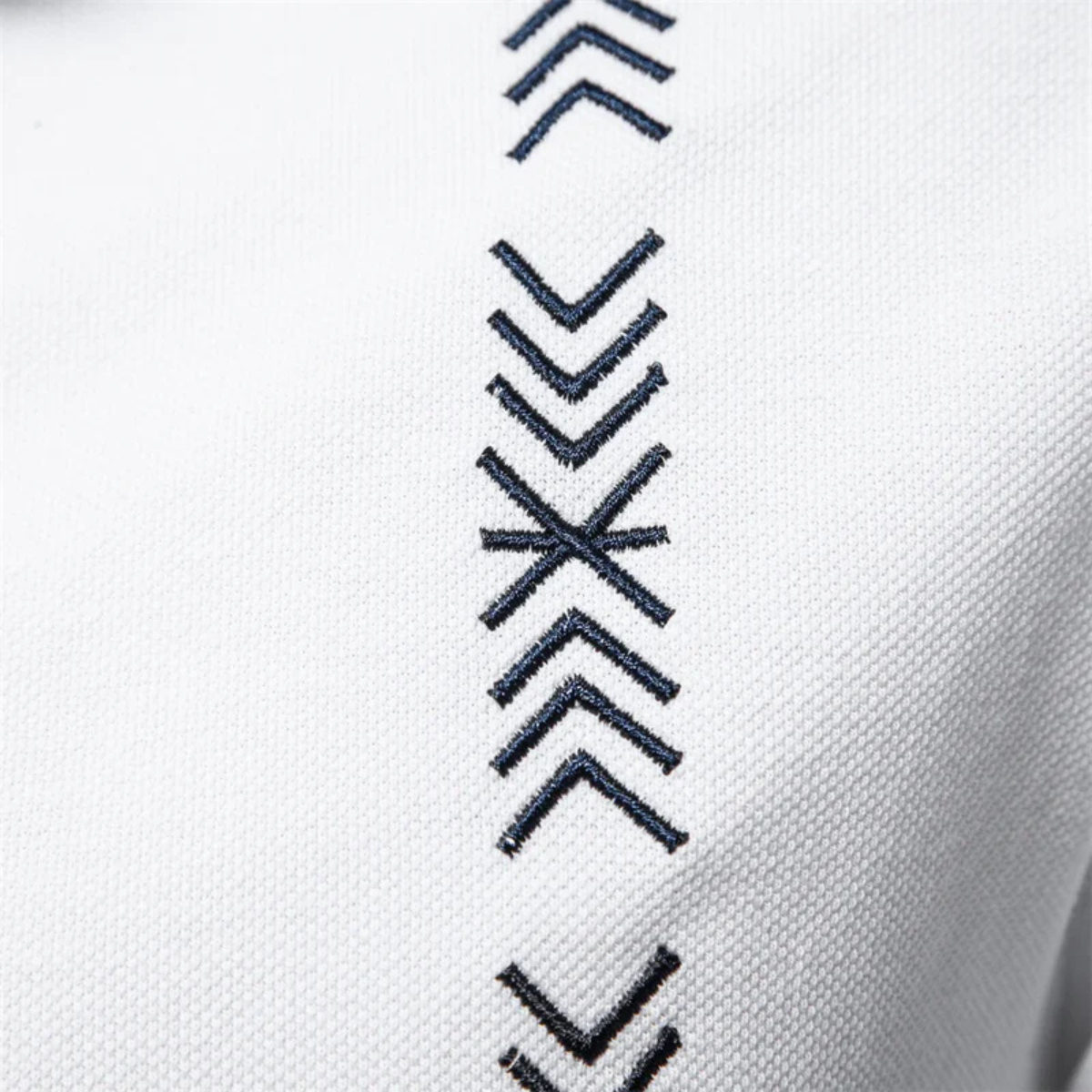 The Sheffield Men’s Cotton Polo Shirt with Graphic Detail