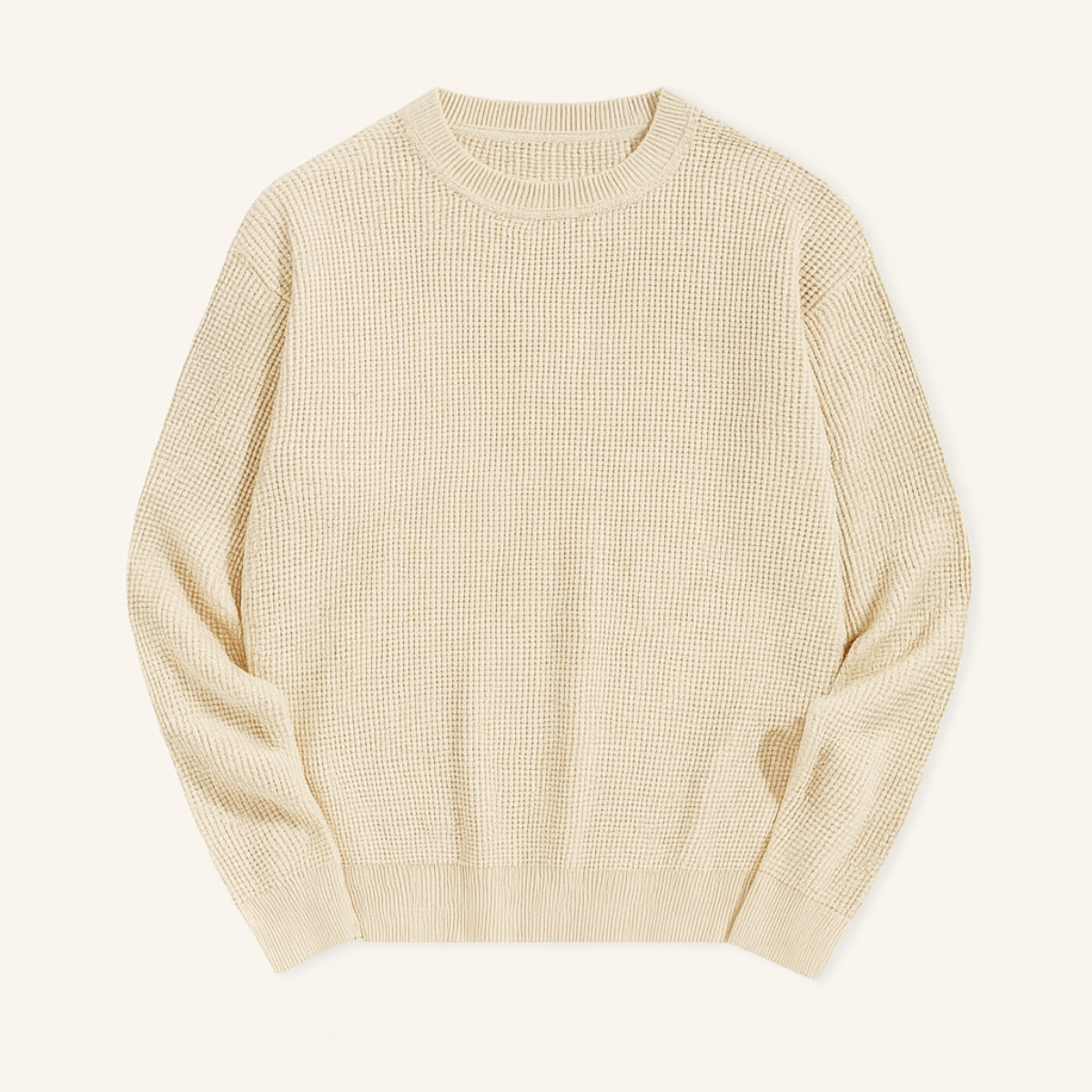 The Mayfair Men's Knit Sweater - Casual Textured Crew Neck