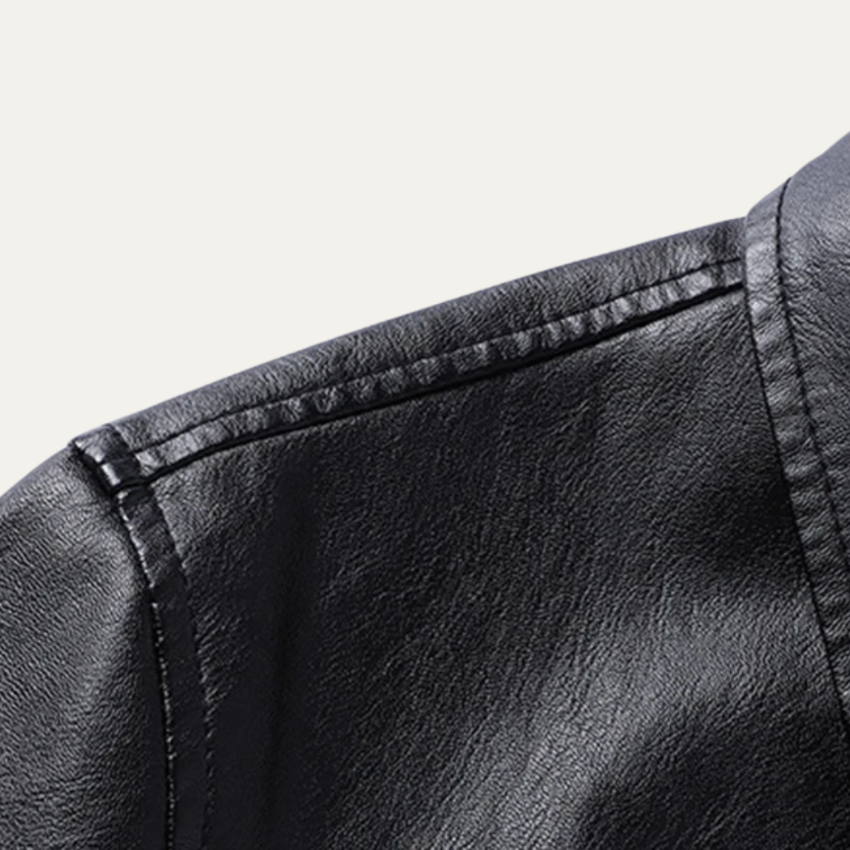 The Portofino Men’s Button Up Leather Winter Jacket