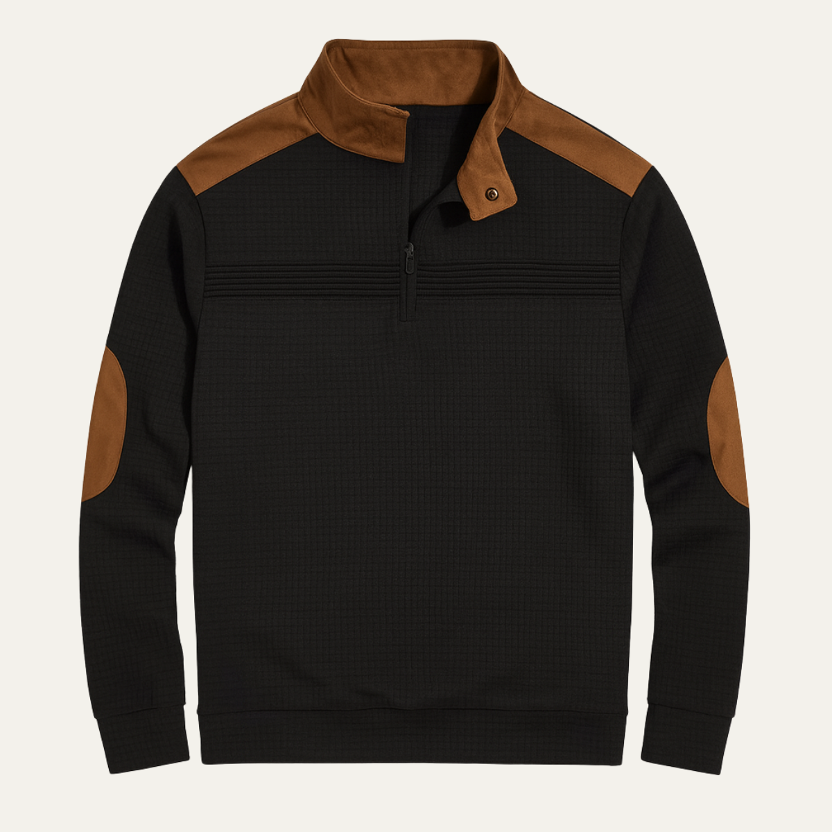 The Toulouse Men’s Retro Half Zip Contrast Collar Sweater