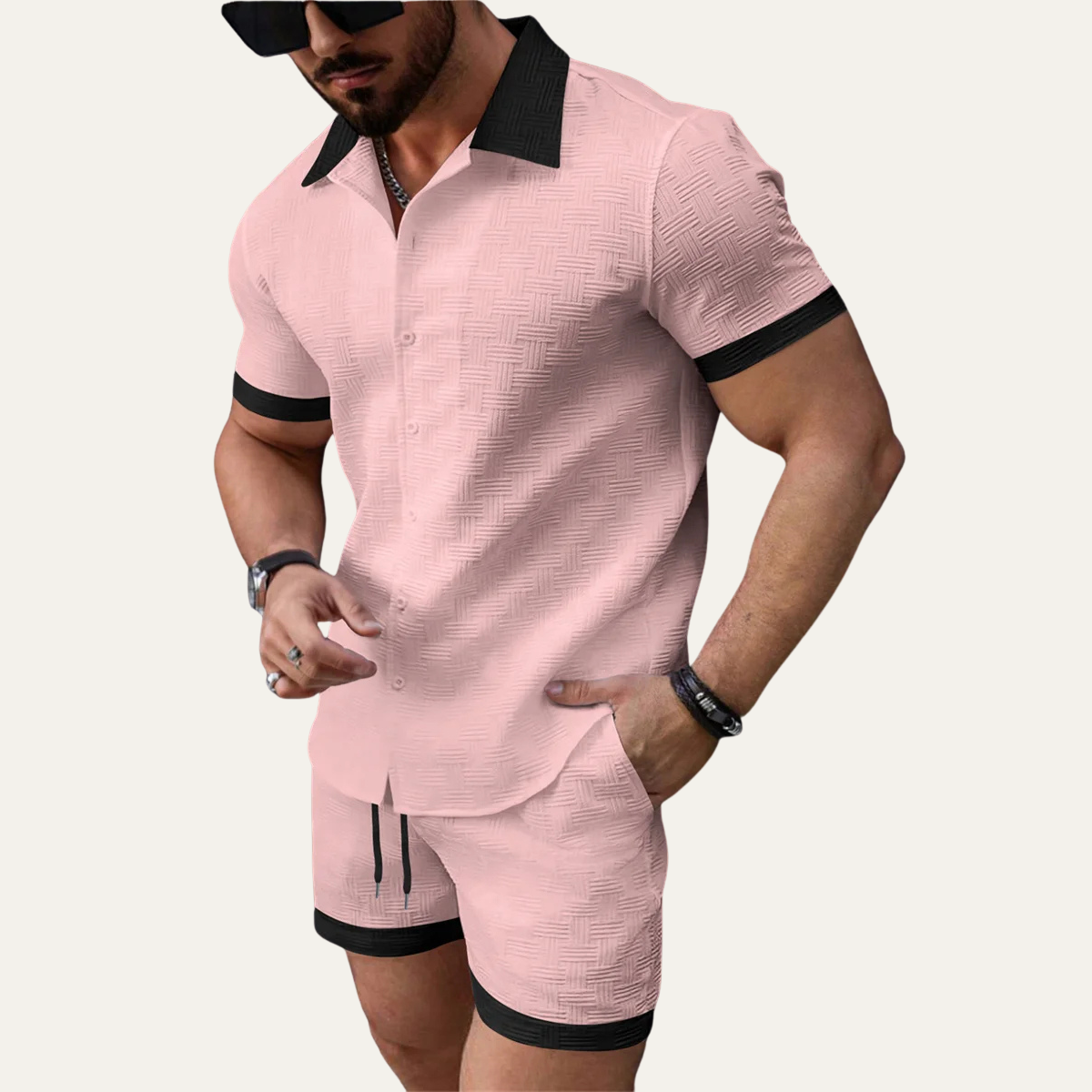 The Arlington Men’s Lightweight Shirt & Shorts Set