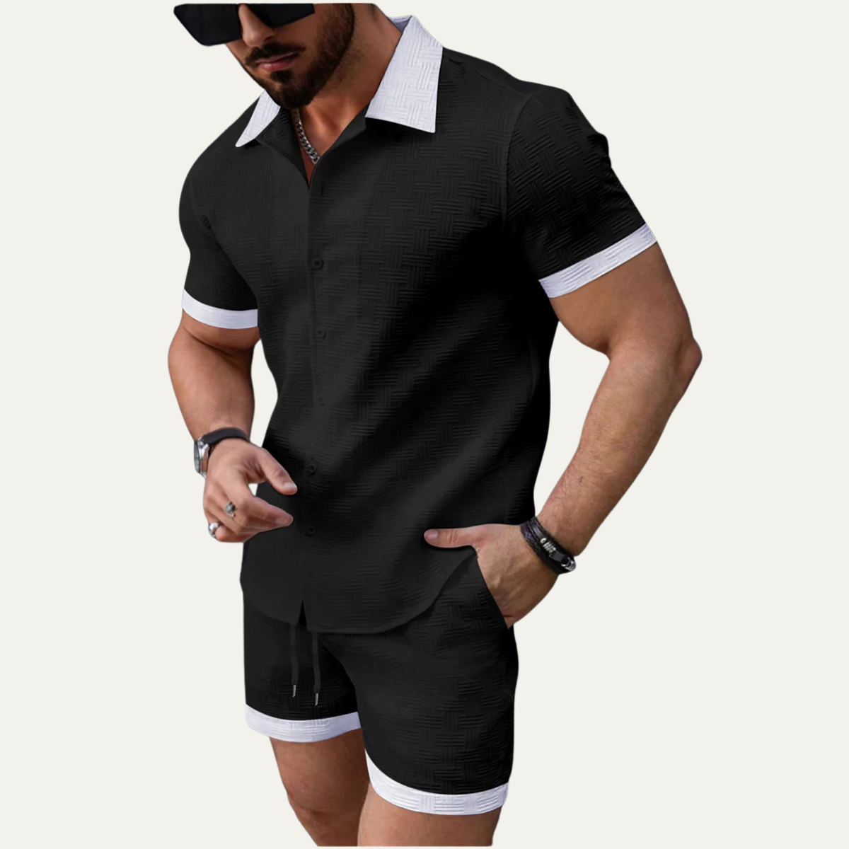 The Arlington Men’s Lightweight Shirt & Shorts Set