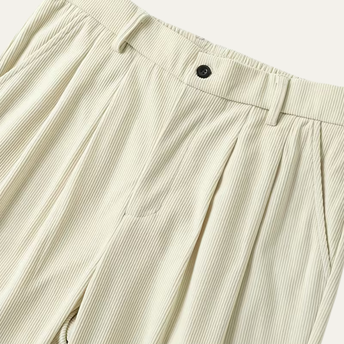 The Caloundra Men’s Premium Wide Leg Corduroy Pleated Dress Pants