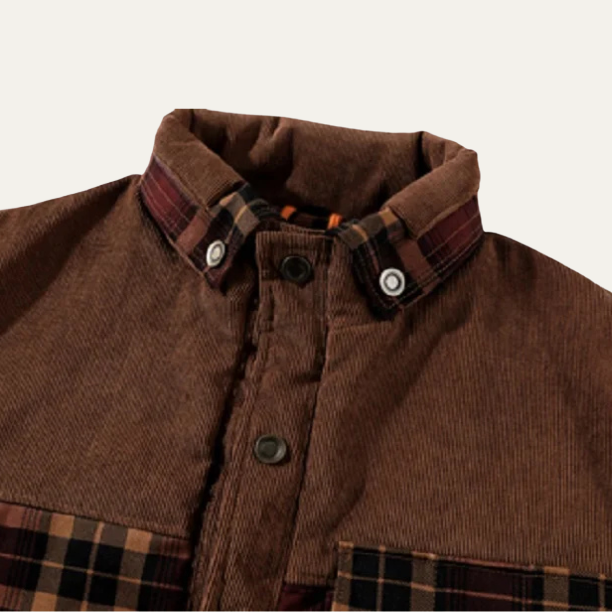The Montefalco Men’s Casual Plaid Flannel Jacket with Multi Pocket
