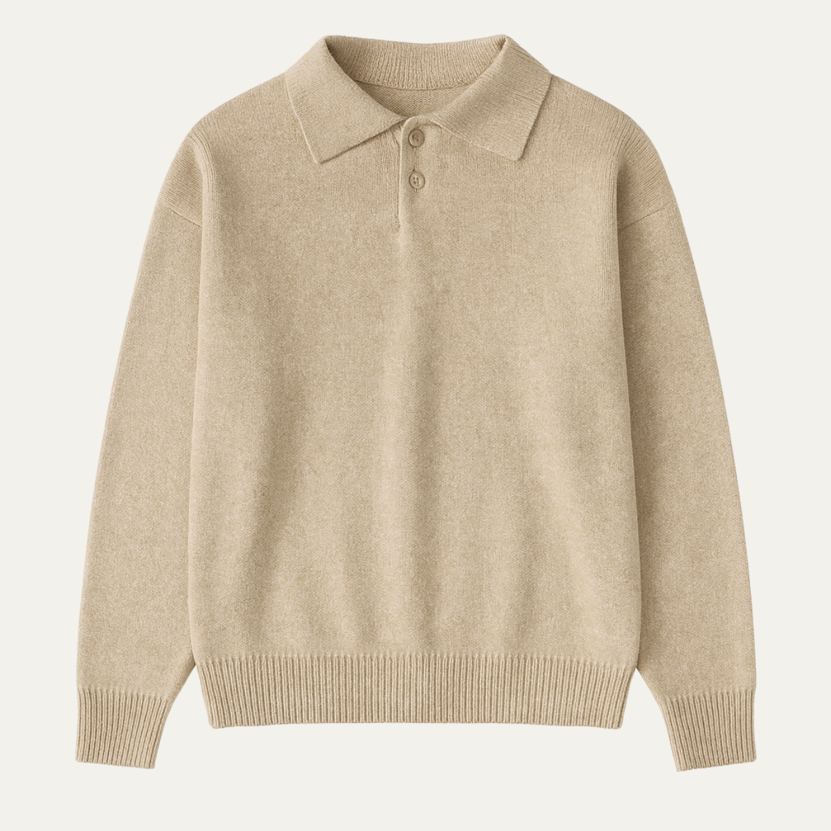 The Four Seasons Men’s Cashmere Buttoned Polo Knit Sweater