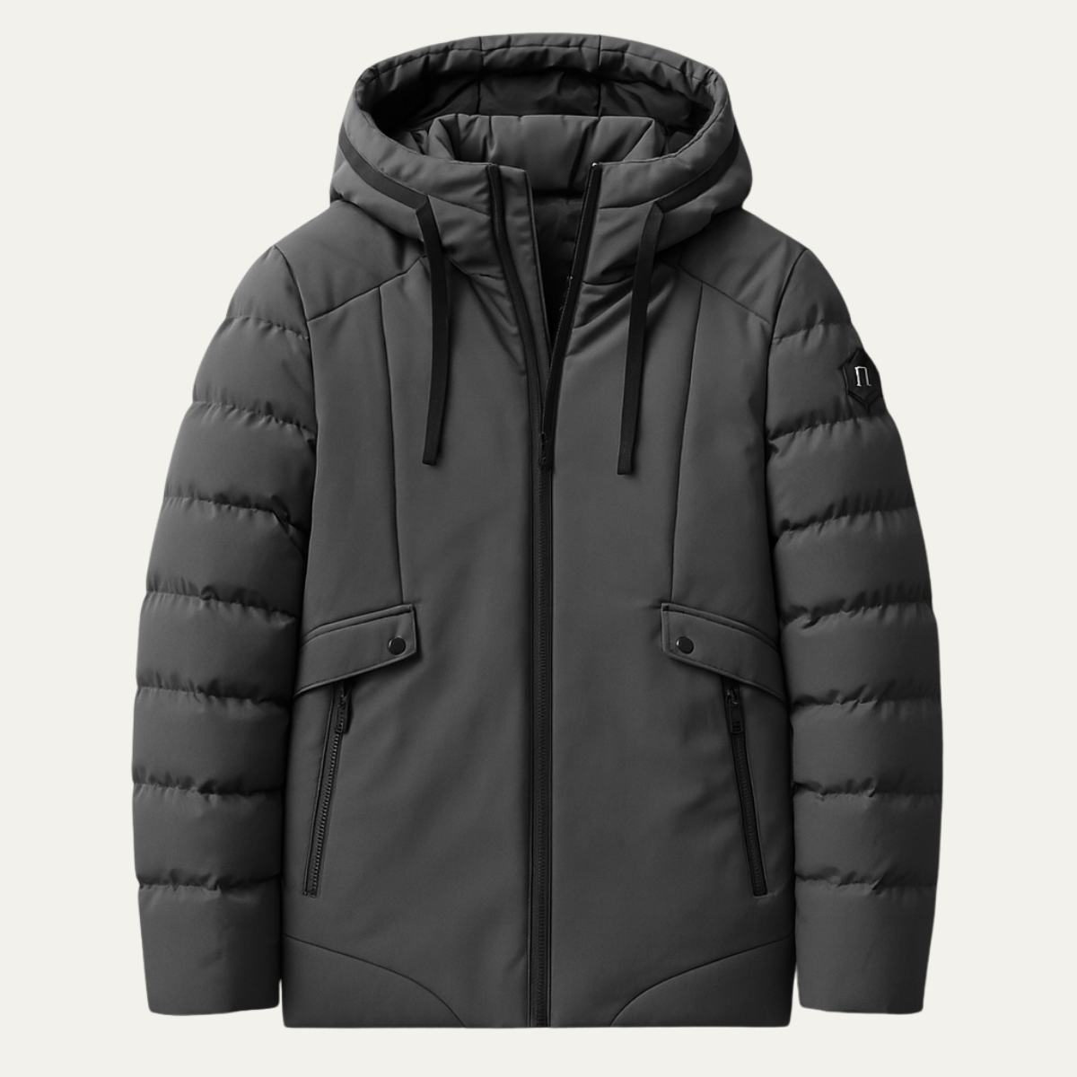 The Leeds Men's Warm Hooded Winter Puffer Jacket