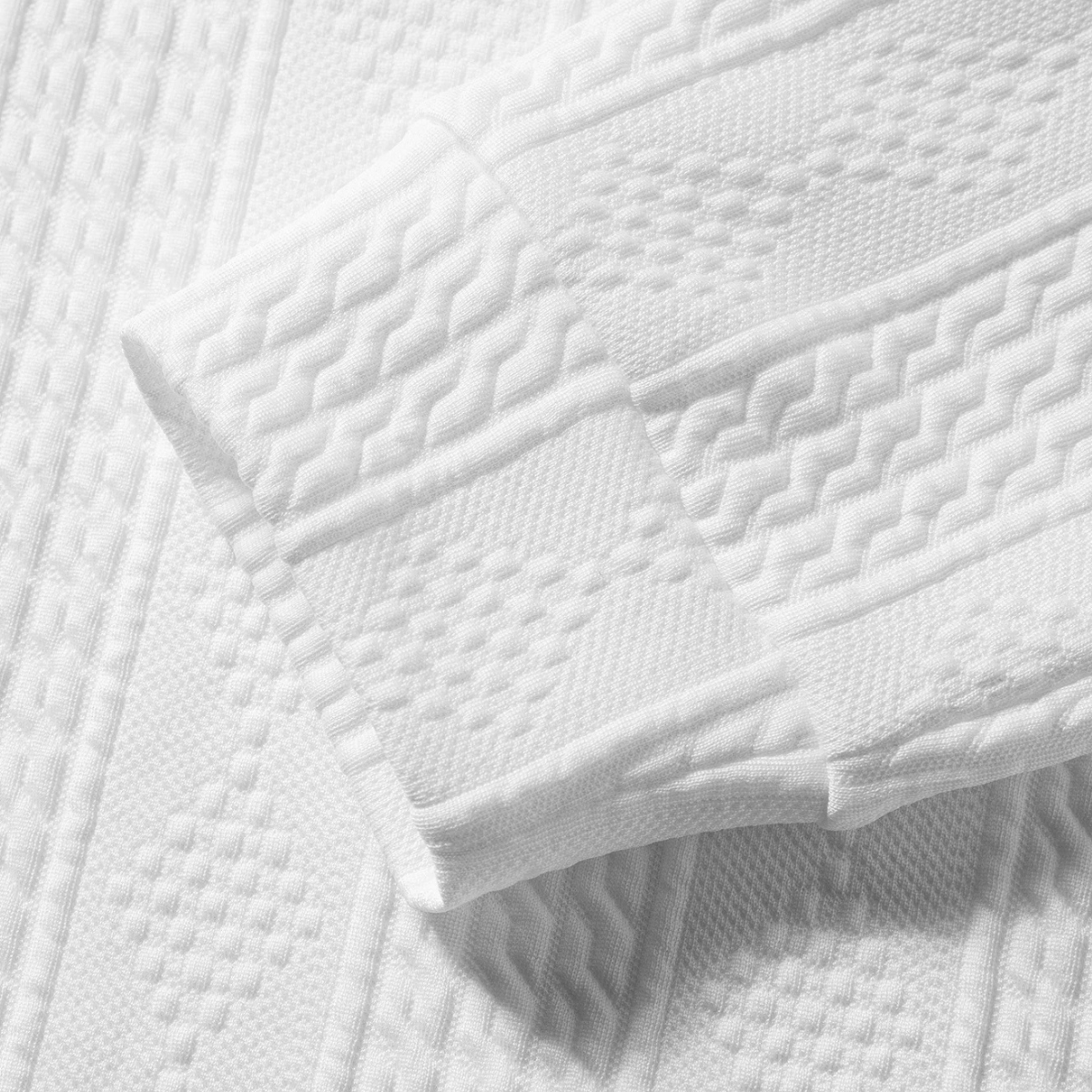 The Leighton Men’s White Quarter Zip Knit Sweater