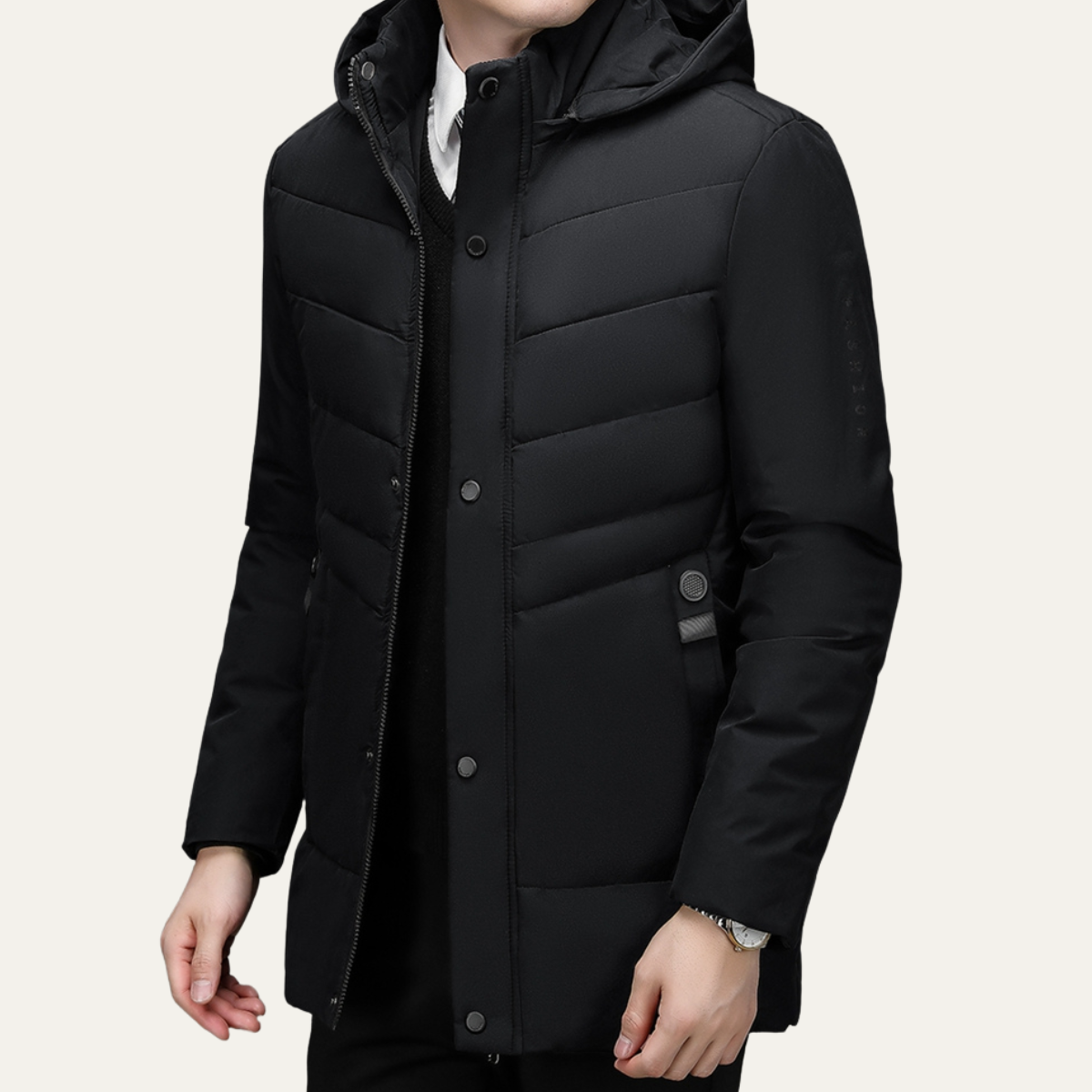 The Davenham Men’s Winter Warm Hooded Puffer Jacket