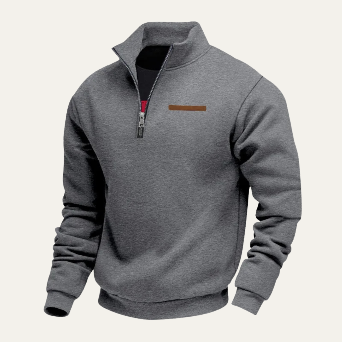 The Gallipoli Men’s Warm Stand Collar Half Zip Fleece Sweater