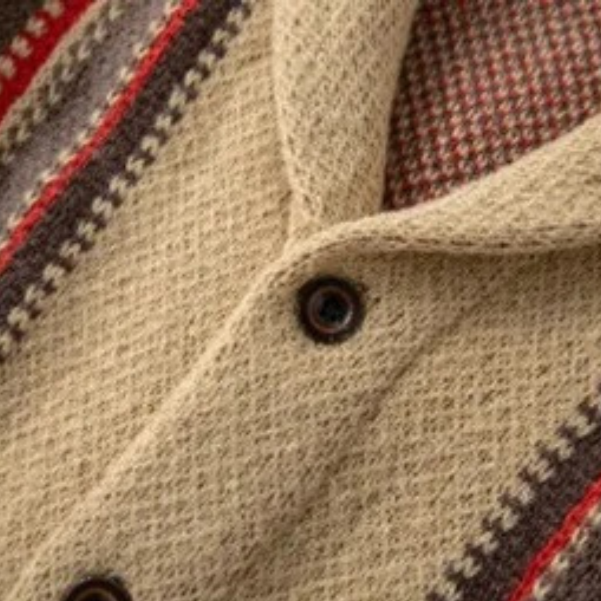 The Herculaneum Men’s Retro Shawl Striped Knit Cardigan
