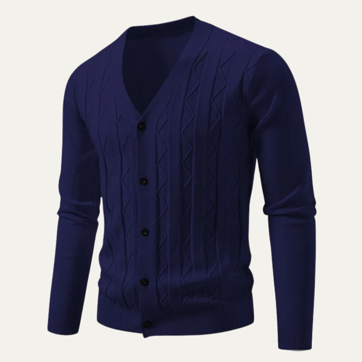 The Siracusa Men's Slim Fit Knit Cardigan