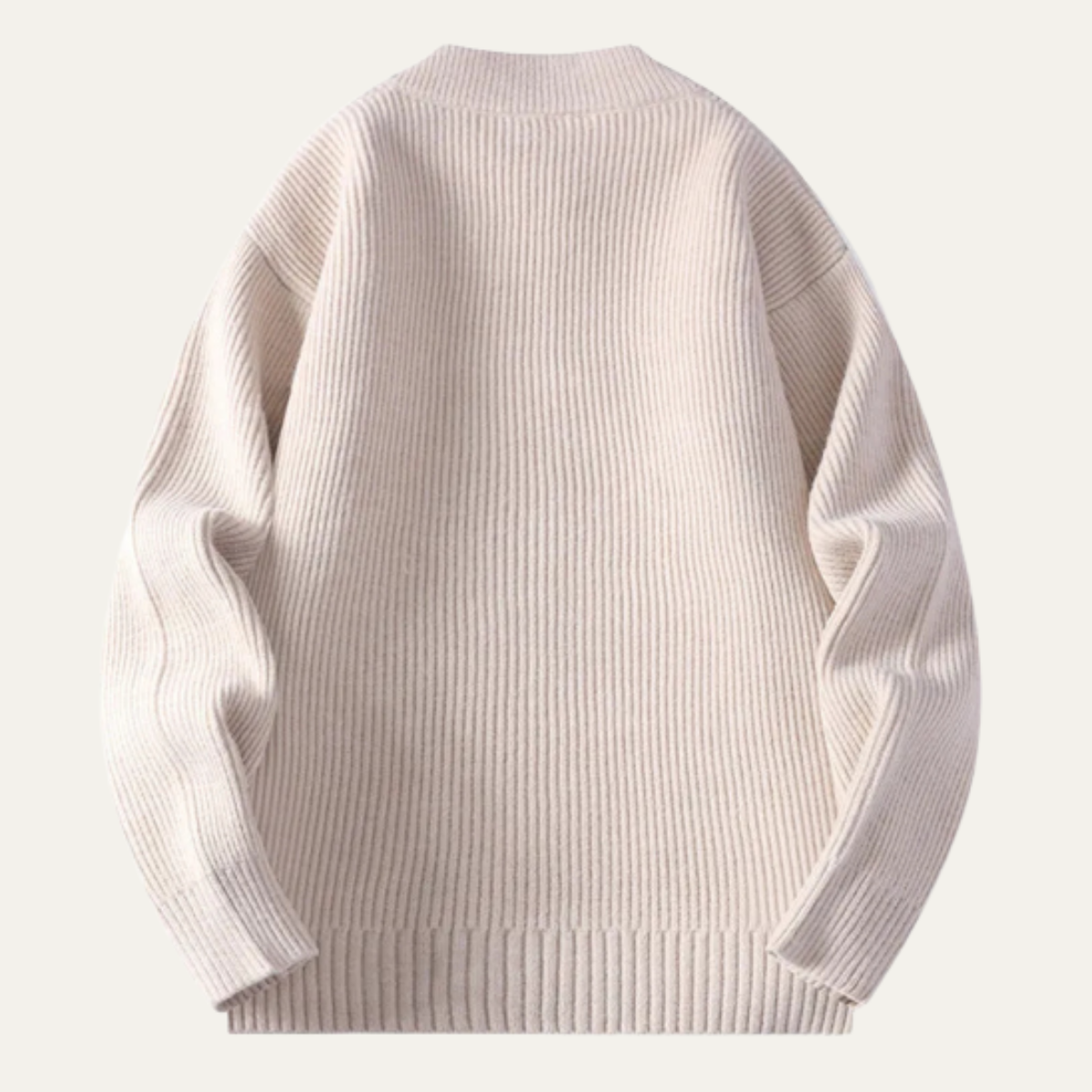 The Montbrook Men’s Stand Collar Casual Rib Knit Zip Cardigan