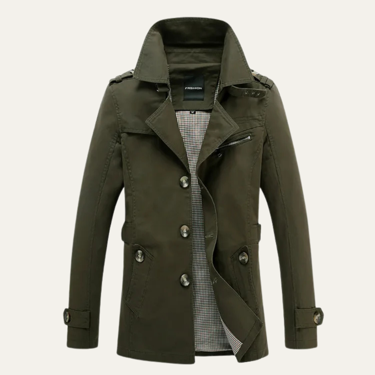 The Bramwell Men’s Classic Double Breasted Trench Coat