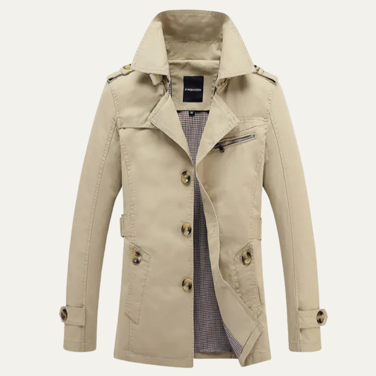 The Bramwell Men’s Classic Double Breasted Trench Coat
