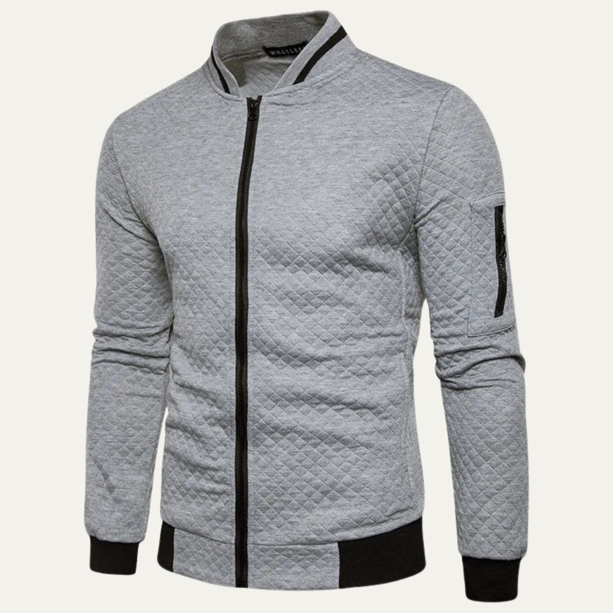 The Ridgepark Men's Zip Up Lightweight Quilted Bomber Jacket