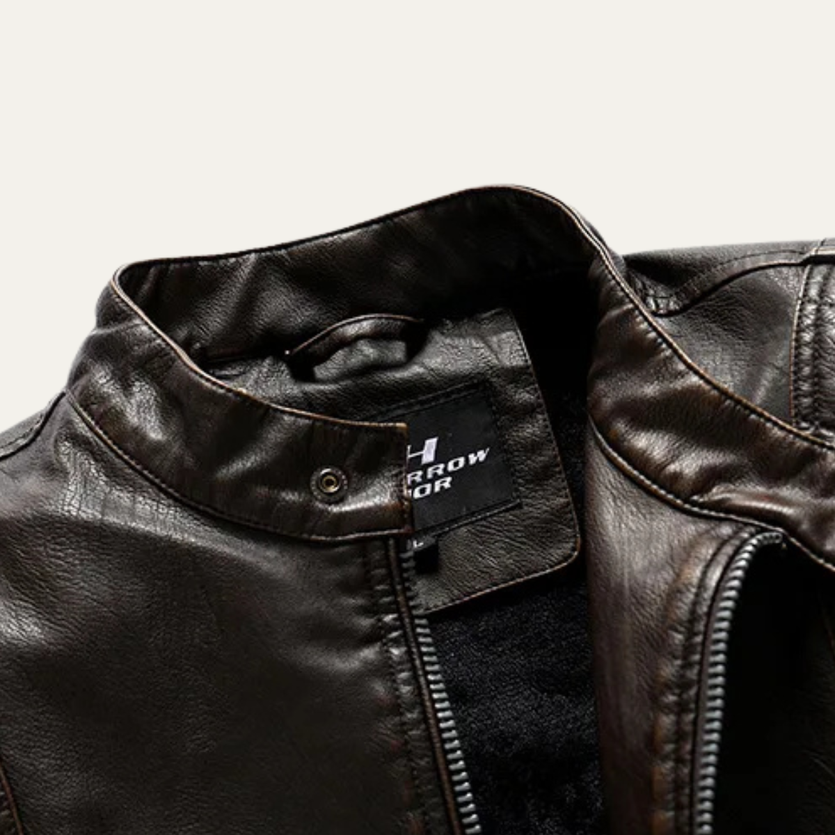 The Broadmoor Men’s Slim Fit Stylish Biker Leather Jacket