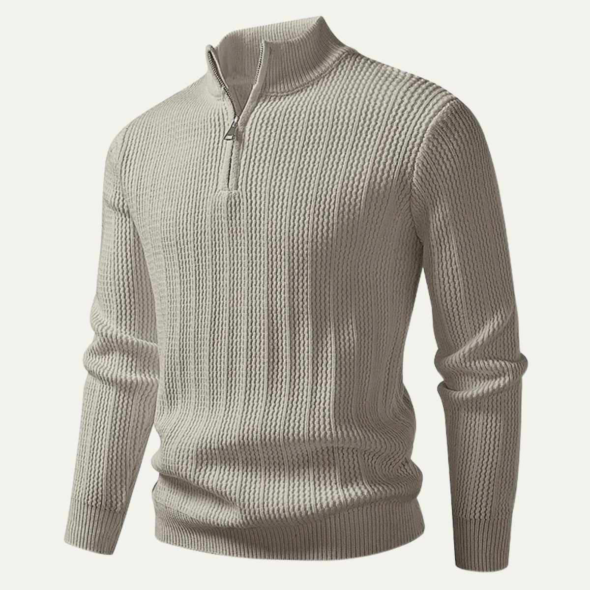 The Willowdale Men’s Half Zip Stand Collar Soft Knit Sweater