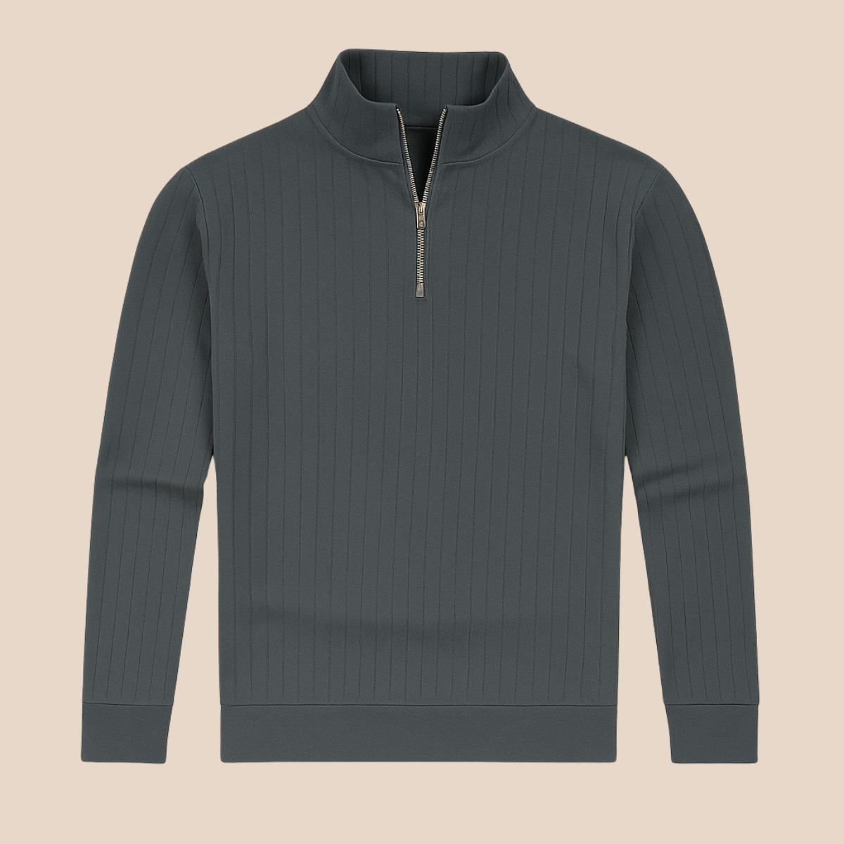 The Ashford Ribbed Half Zip Sweater for Men