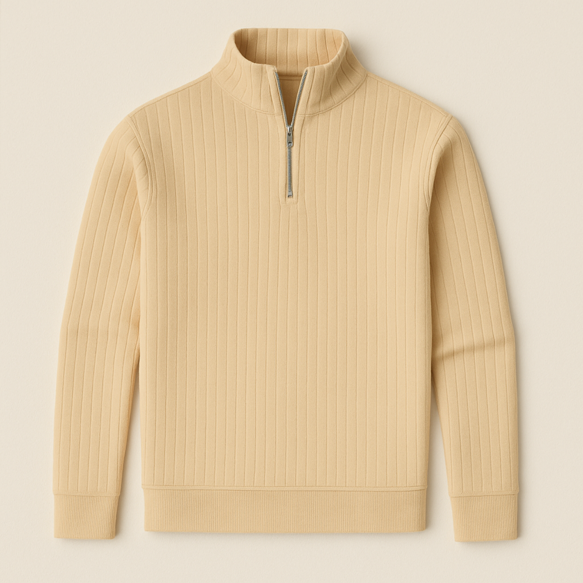 The Ashford Ribbed Half Zip Sweater for Men
