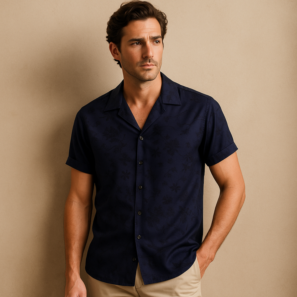 The Hawthorn Satin Shirt for Men