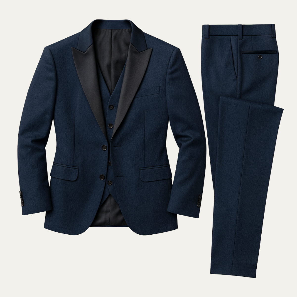 The Senigallia Men’s 3 Piece Suit Set – Blazer, Waistcoat & Trousers