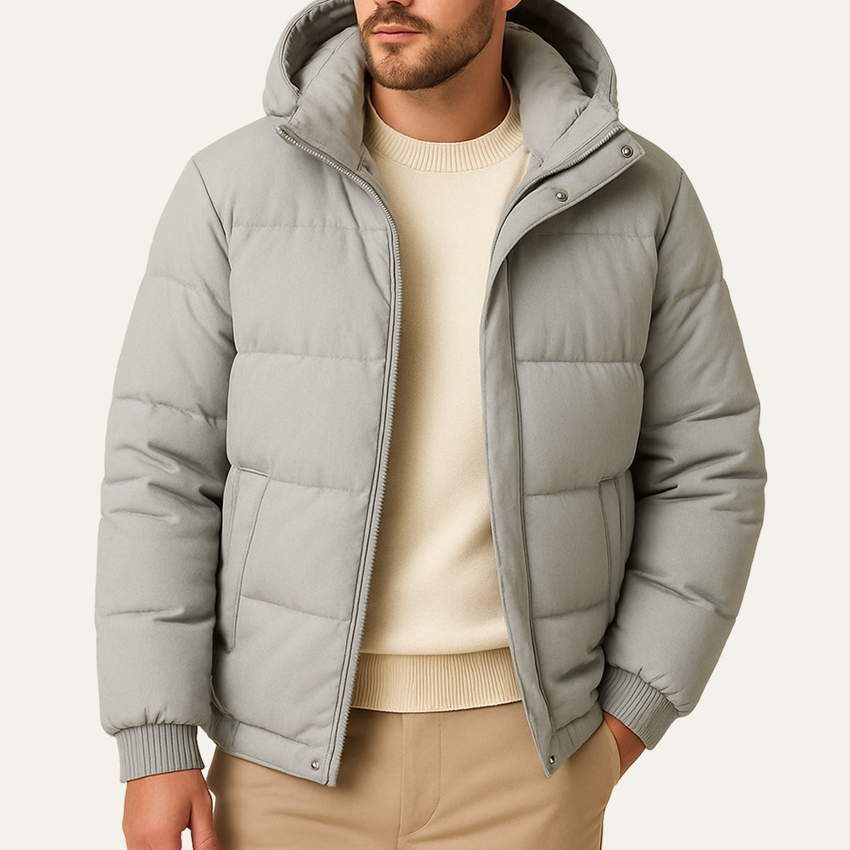 The Berlin Men's Hooded Puffer Jacket - Waterproof Down Parka