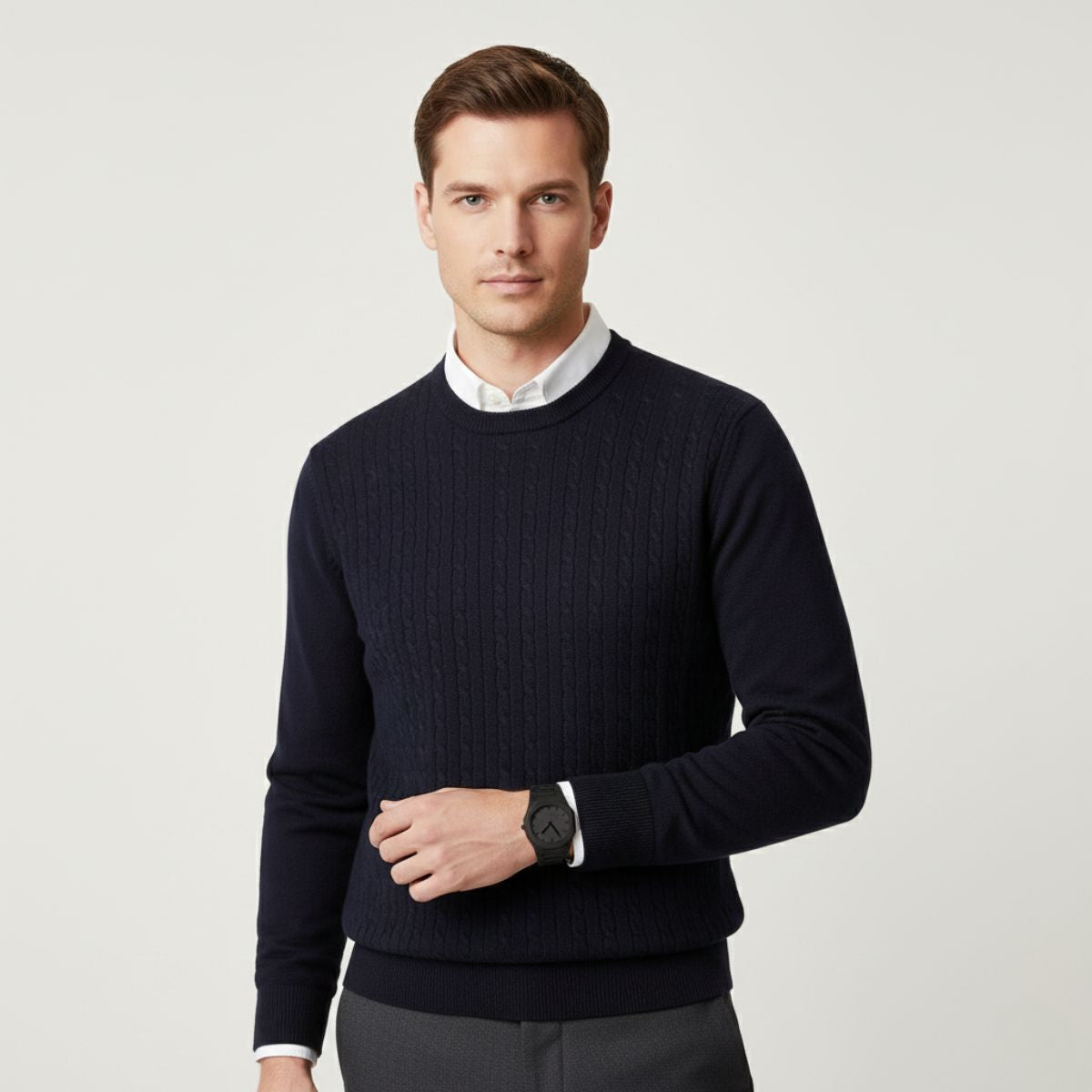 The Midnight Black Men’s Luxury Stainless Steel Watch