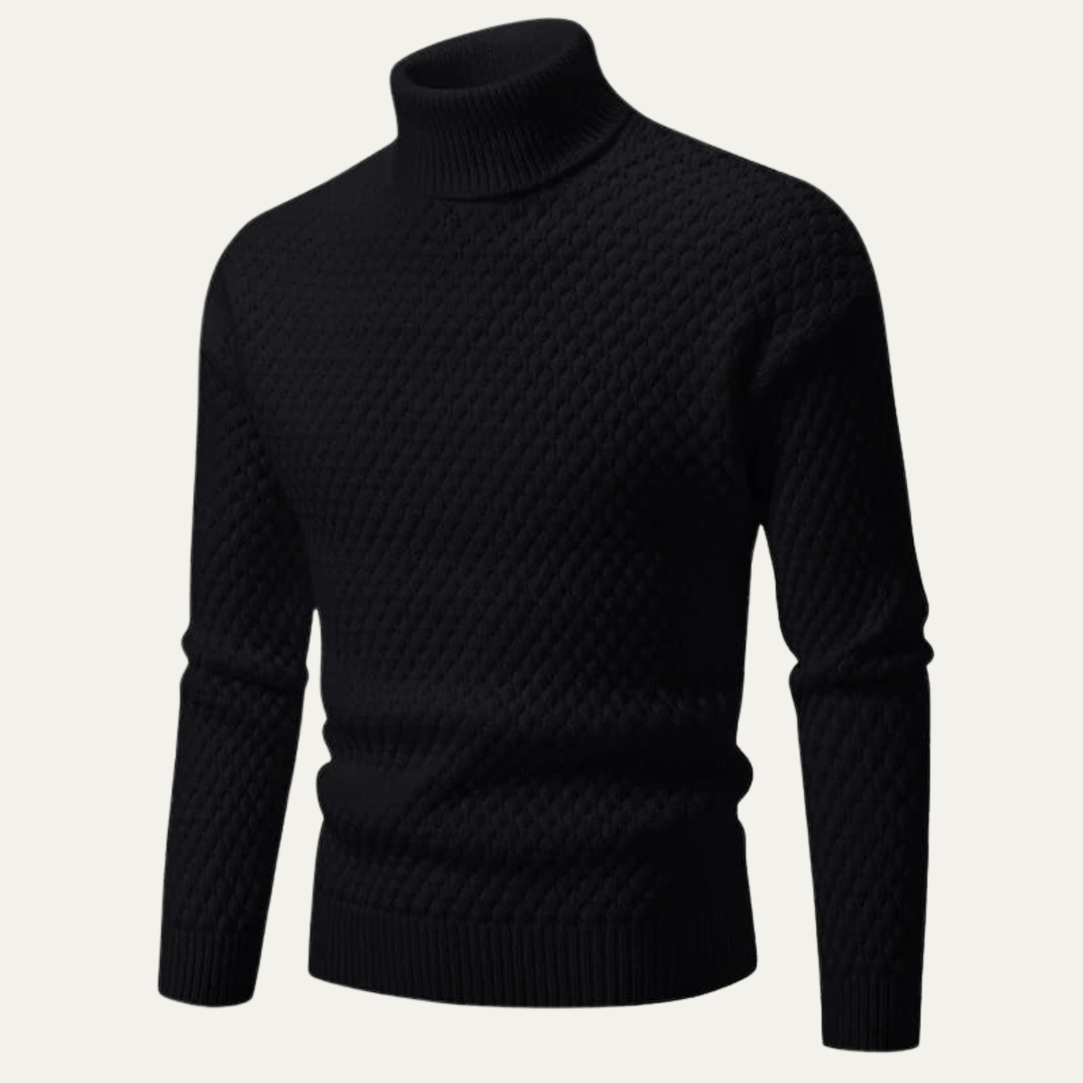 The Lavagna Men’s Thick Wool Knit Turtleneck Sweater