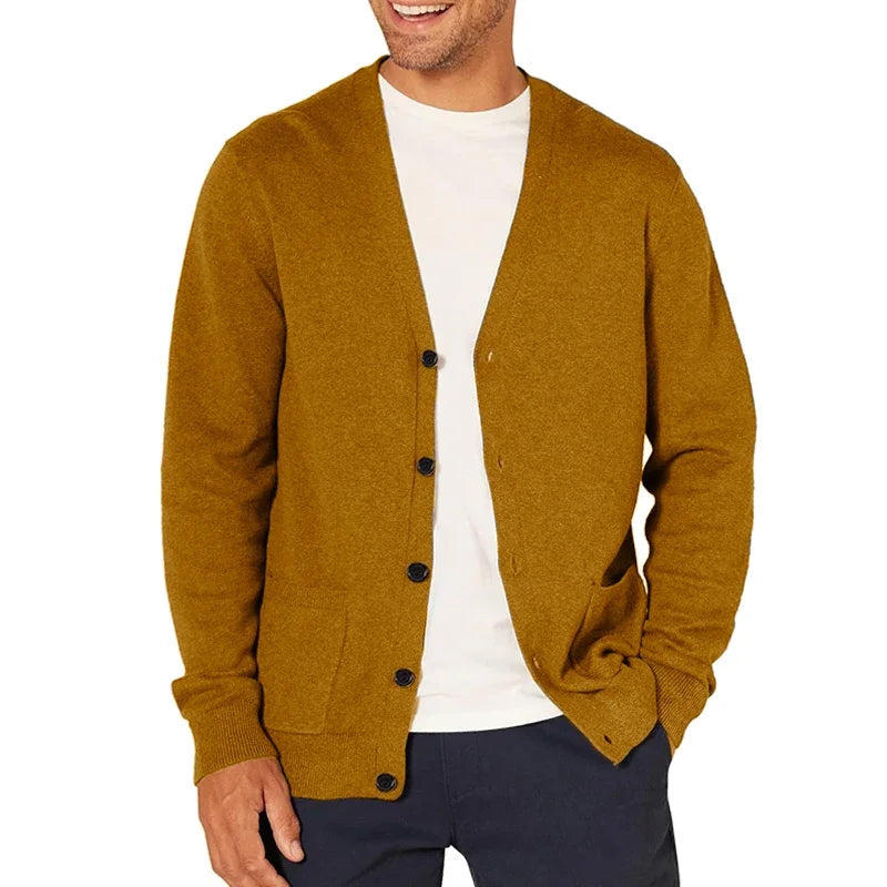 The Sedona Men’s Button Up V Neck Trendy Cardigan