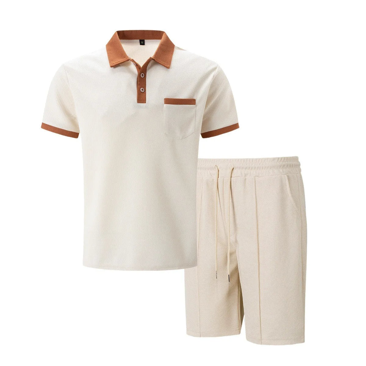 The Capri Cotton Set – Vintage Polo & Shorts Co ord for Men